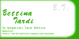 bettina tardi business card